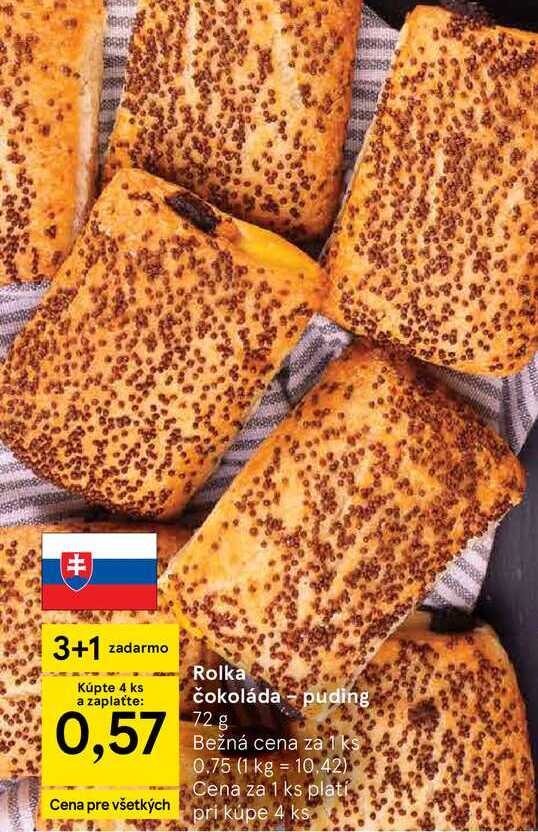 Rolka čokoláda puding 72 g
