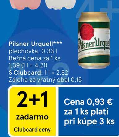 Pilsner Urquell plechovka, 0,33l