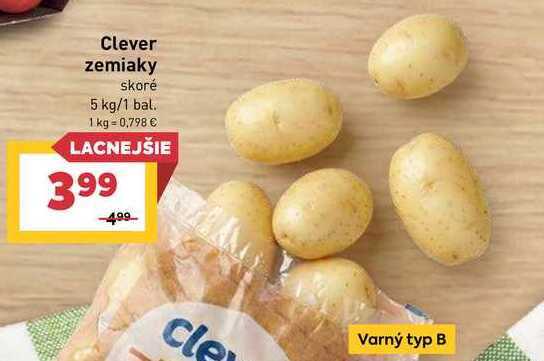 Clever zemiaky skoré 5 kg/1 bal.