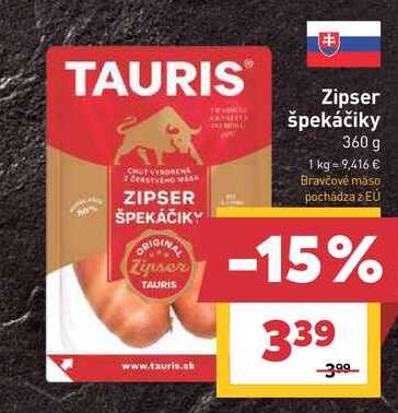 Zipser špekáčiky 360 g