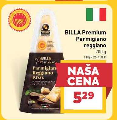 BILLA Premium Parmigiano reggiano 200 g