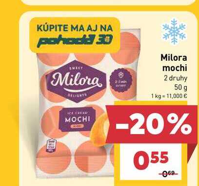 Milora mochi 2 druhy 50 g