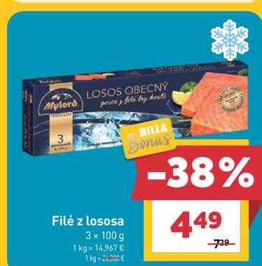Mylord Filé z lososa 3 x 100 g 