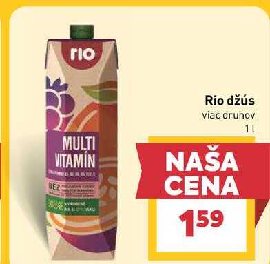 Rio džús viac druhov 1l