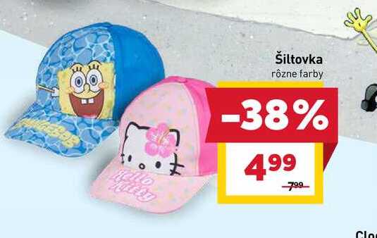 Šiltovka rôzne farby