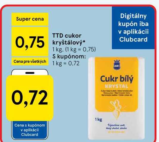 TTD cukor kryštálový 1 kg