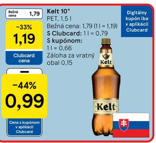 Kelt 10° PET, 1,5l
