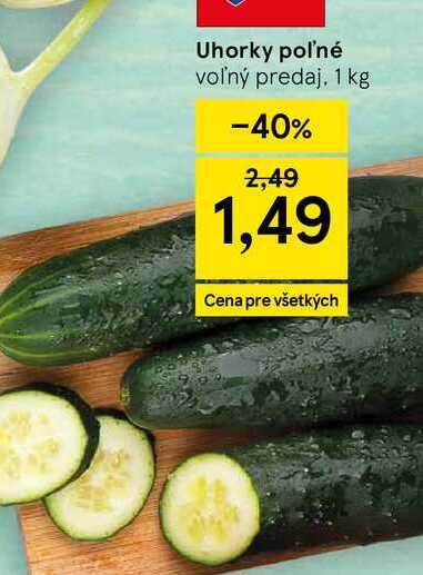 Uhorky poľné voľný predaj 1 kg