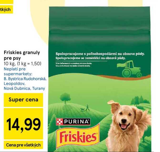 Friskies granuly pre psy 10 kg