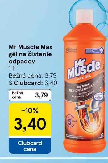 Mr Muscle Max gél na čistenie odpadov 1l