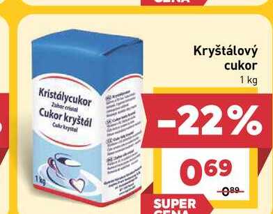 Kryštálový cukor 1 kg