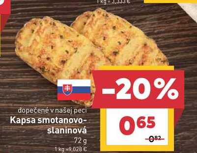 Kapsa smotanovo- slaninová 72 g