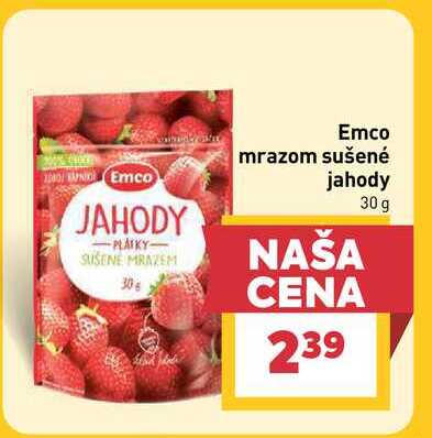 Emco mrazom sušené jahody 30 g