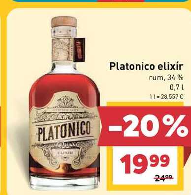 Platonico elixír rum, 34% 0,7l