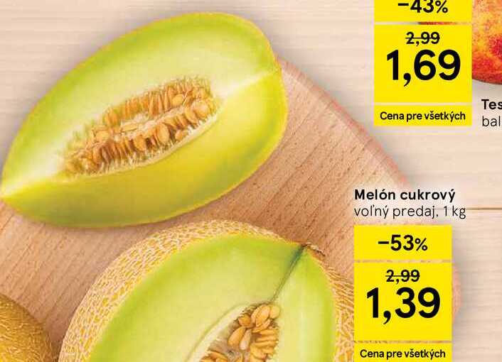 Melón cukrový voľný predaj, 1 kg
