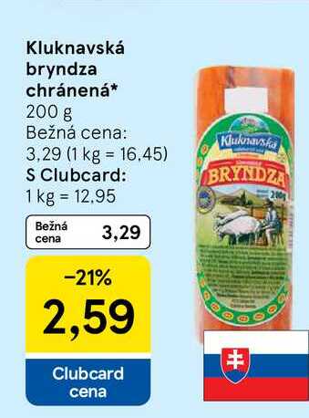 Kluknavská bryndza chránená 200 g 