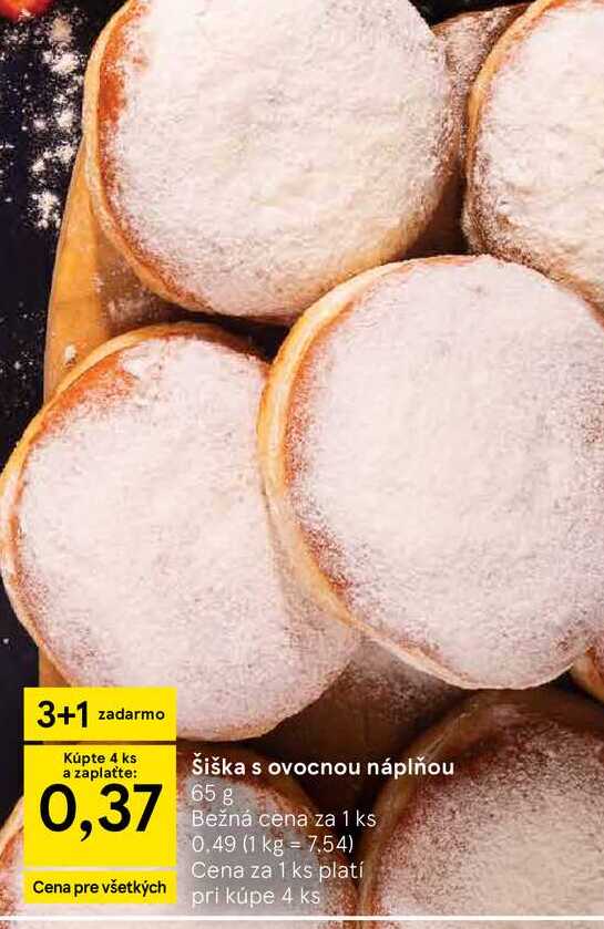 Šiška s ovocnou náplňou 65 g