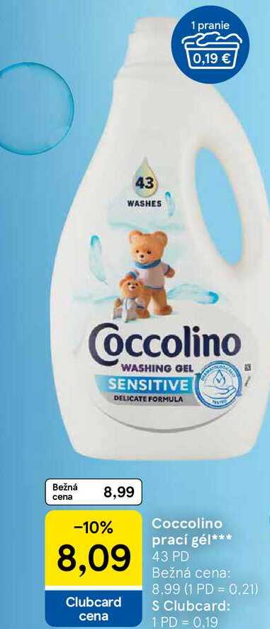 Coccolino prací gél 43 PD