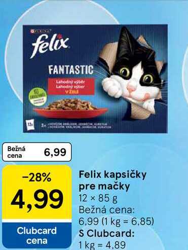 Felix kapsičky pre mačky 12 × 85 g