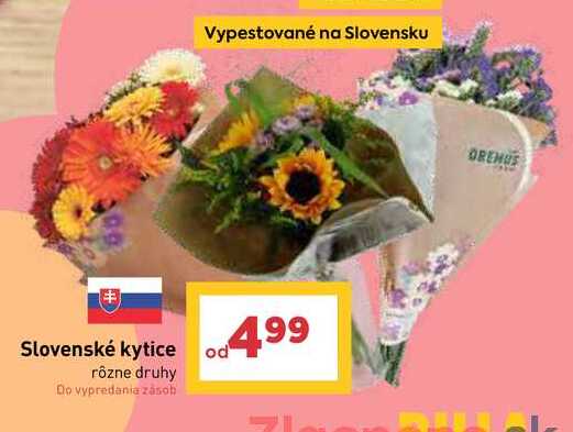 Slovenské kytice rôzne druhy