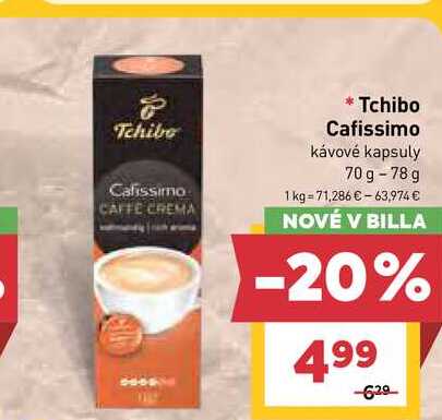 Tchibo Cafissimo kávové kapsuly 70 g -78 g  v akcii