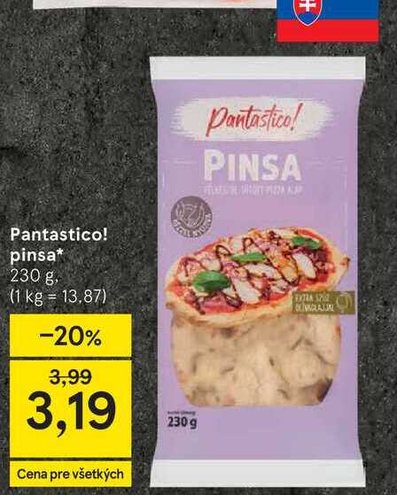 Pantastico! pinsa 230 g