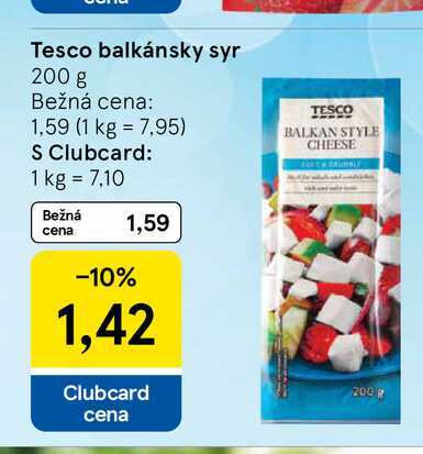 Tesco balkánsky syr 200 g 