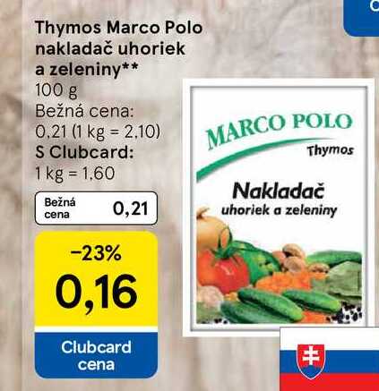 Thymos Marco Polo nakladač uhoriek a zeleniny 100 g 