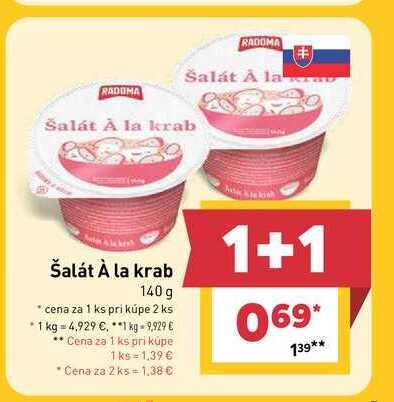 Šalát À la krab 140g