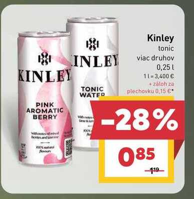 Kinley tonic viac druhov 0,25l