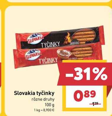 Slovakia tyčinky rôzne druhy 100 g