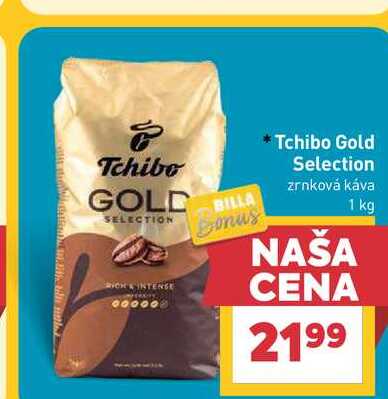 Tchibo Gold Selection zrnková káva 1 kg  v akcii