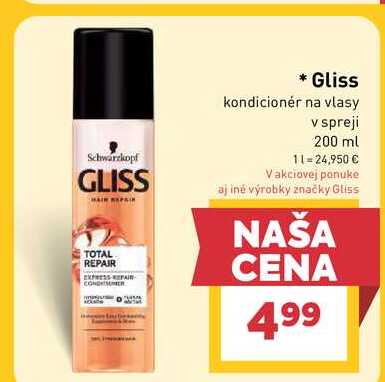 Gliss kondicionér na vlasy v spreji 200 ml 