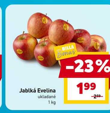 Jablká Evelina ukladané 1 kg