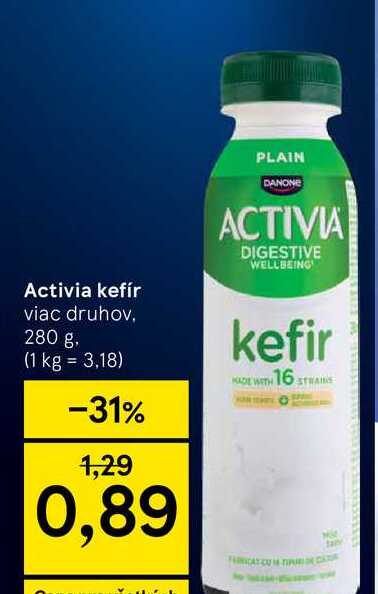 Activia kefír viac druhov 280 g