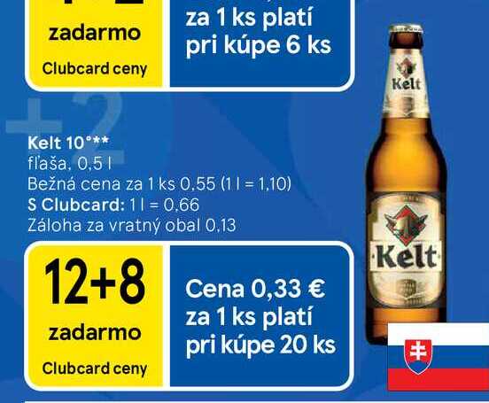 Kelt 10° fľaša, 0,5l