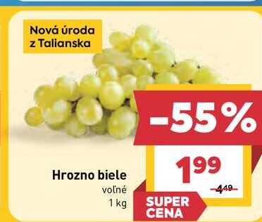 Hrozno biele voľné 1 kg 