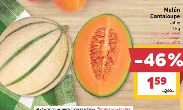 Melón Cantaloupe voľný 1 kg
