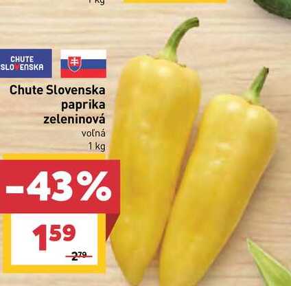 Chute Slovenska paprika zeleninová voľná 1 kg
