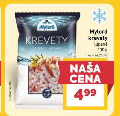 Mylord krevety lúpané 200 g