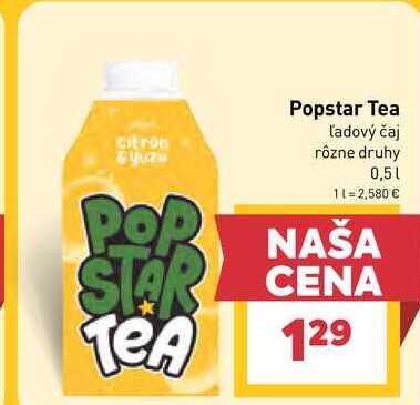 Popstar Tea Ľadový čaj rôzne druhy 0,5l