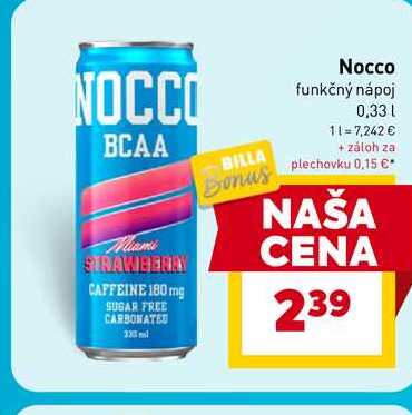 Nocco funkčný nápoj 0,33l