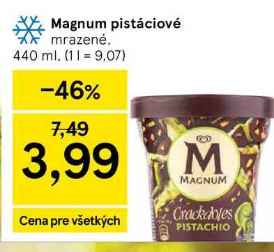 Magnum pistáciové mrazené 440 ml