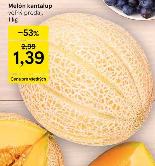 Melón kantalup voľný predaj 1 kg