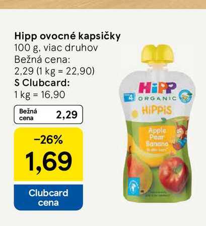Hipp ovocné kapsičky 100 g