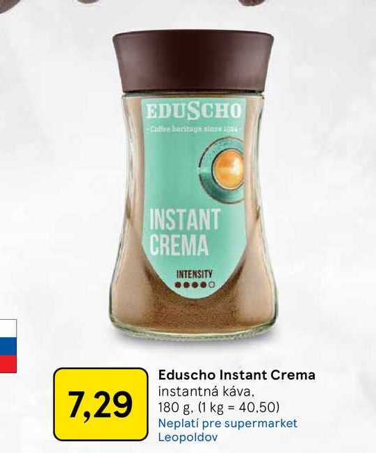 Eduscho Instant Crema instantná káva, 180 g v akcii