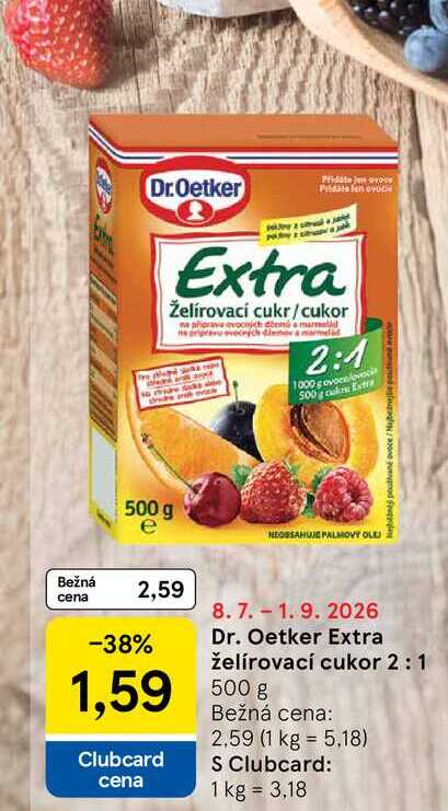 Dr. Oetker Extra želírovací cukor 2:1 500g