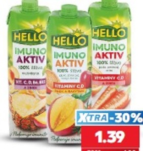 Hello Imuno aktiv Šťava 100 %