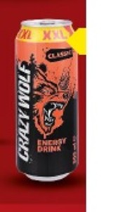 Crazy Wolf XXL Energetický nápoj