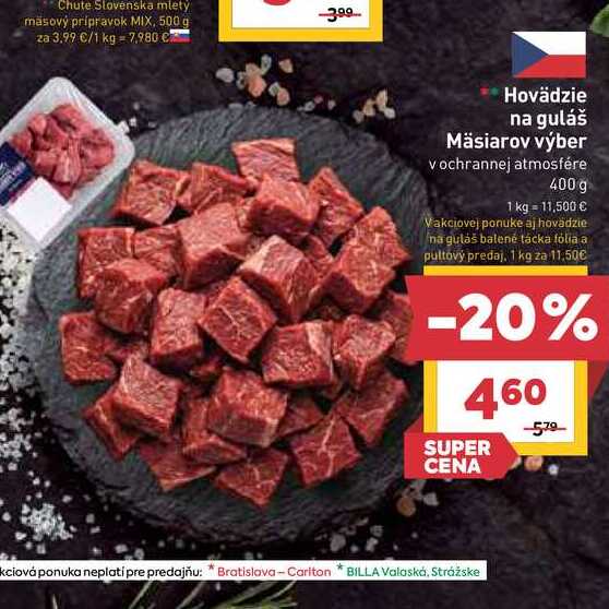 Chute Slovenska mlety mäsový prípravok MIX, 500 g 